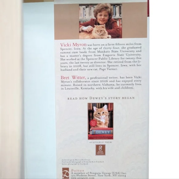 Dewey's Nine Lives The Legacy Of The Small Town Library Cat By Vicki Myron - Picture 8 of 9